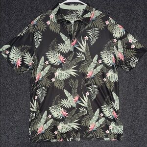 Puma Tropical Black and Green Shirt
